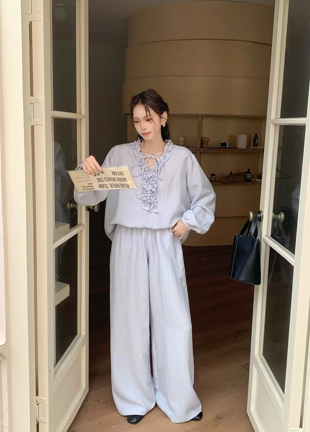 Ruffle Collar Tie Set
