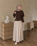 Asymmetric Ruffle Collar Blouse