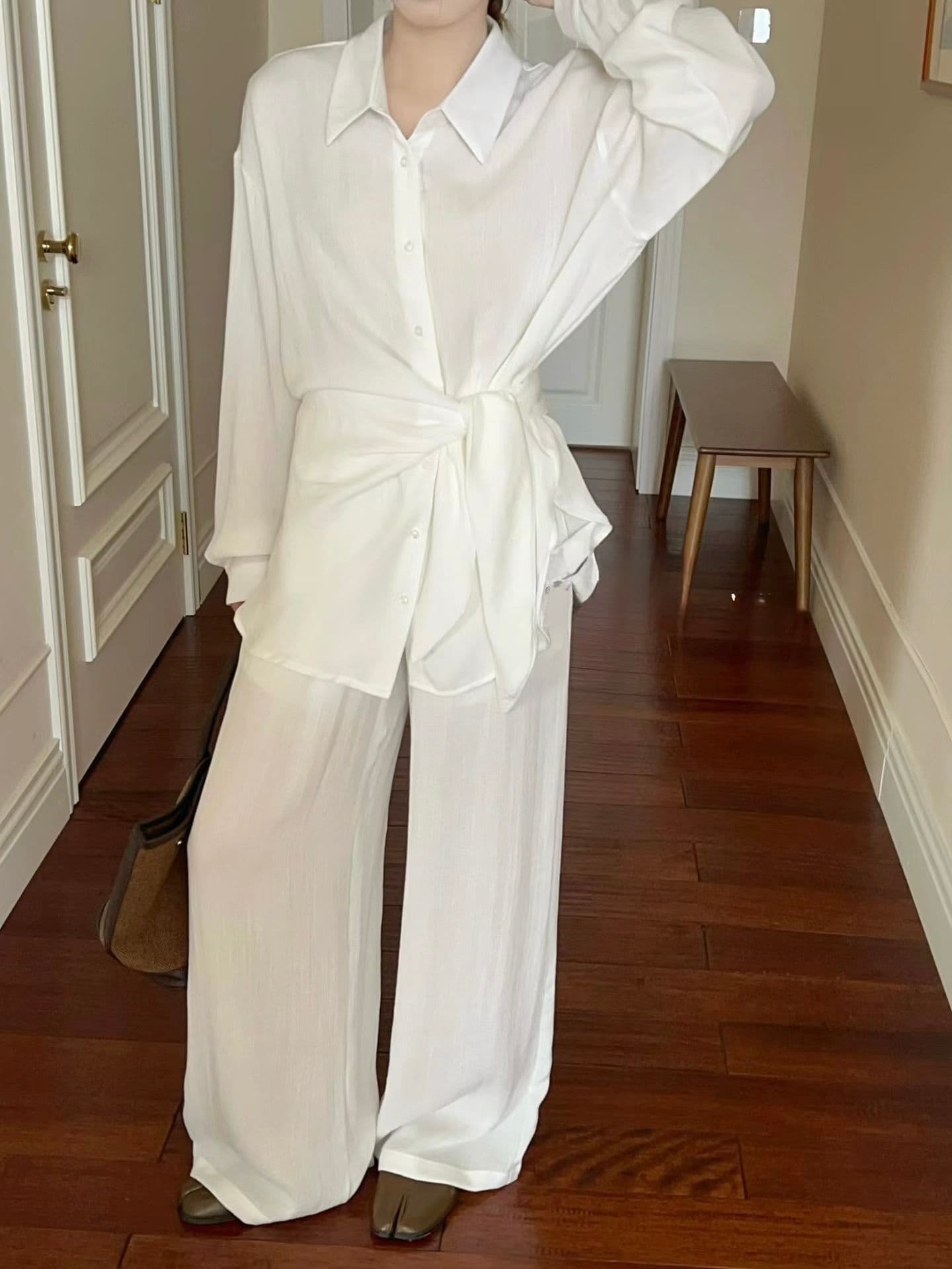 Tie-Waist Tencel Linen Relaxed Set