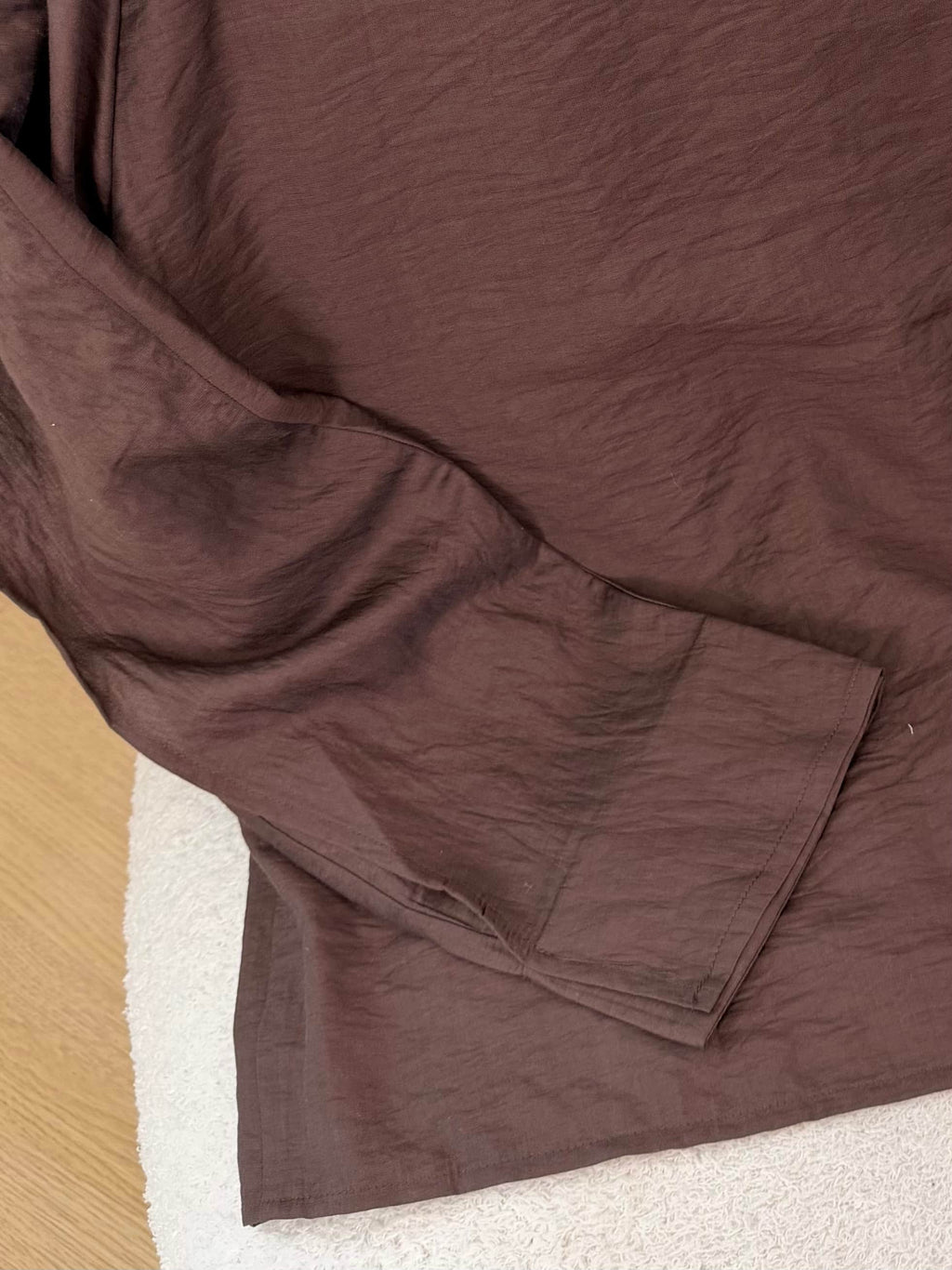 Asymmetric Ruffle Collar Blouse