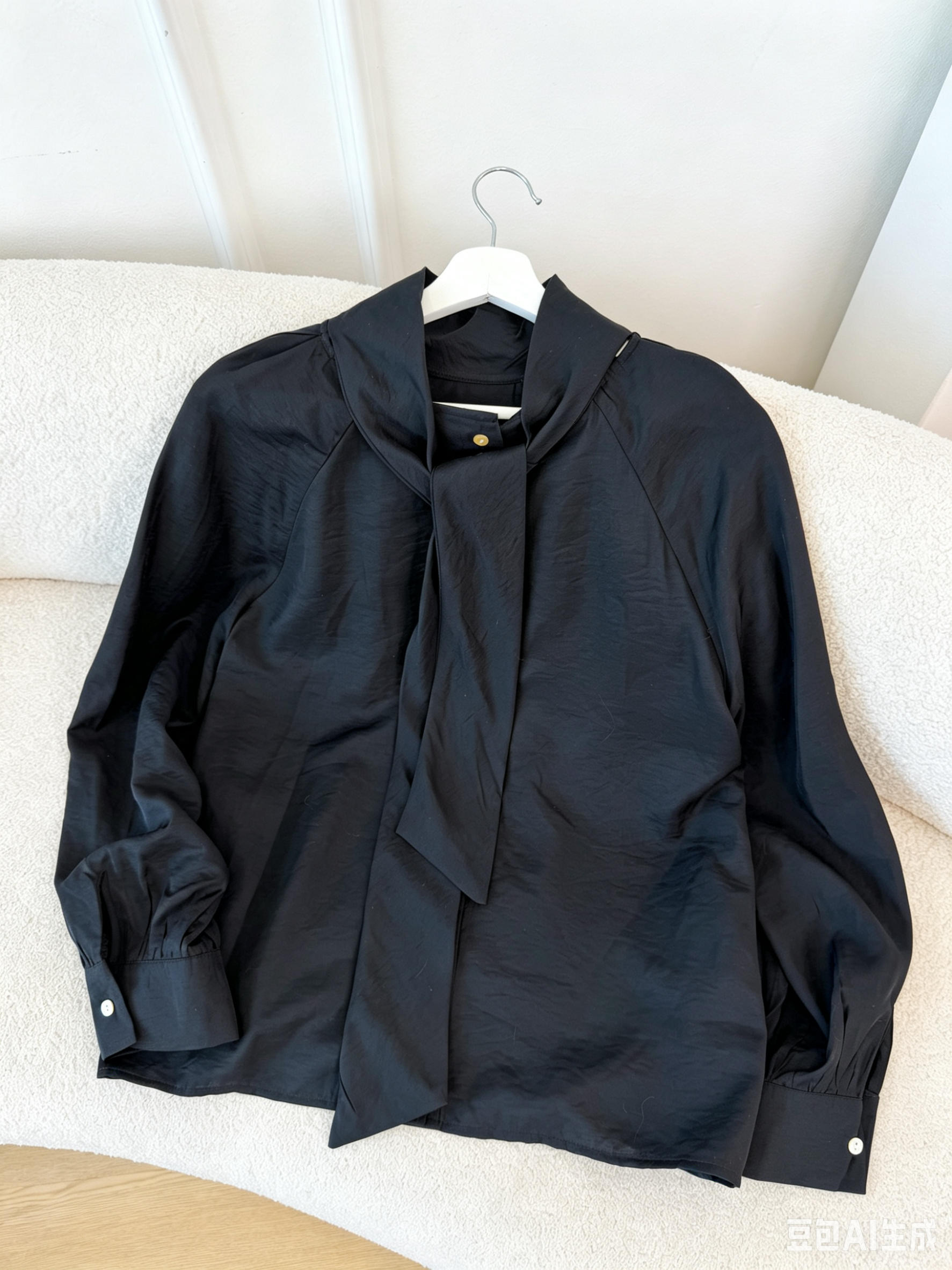 Scarf-Neck Tie Blouse