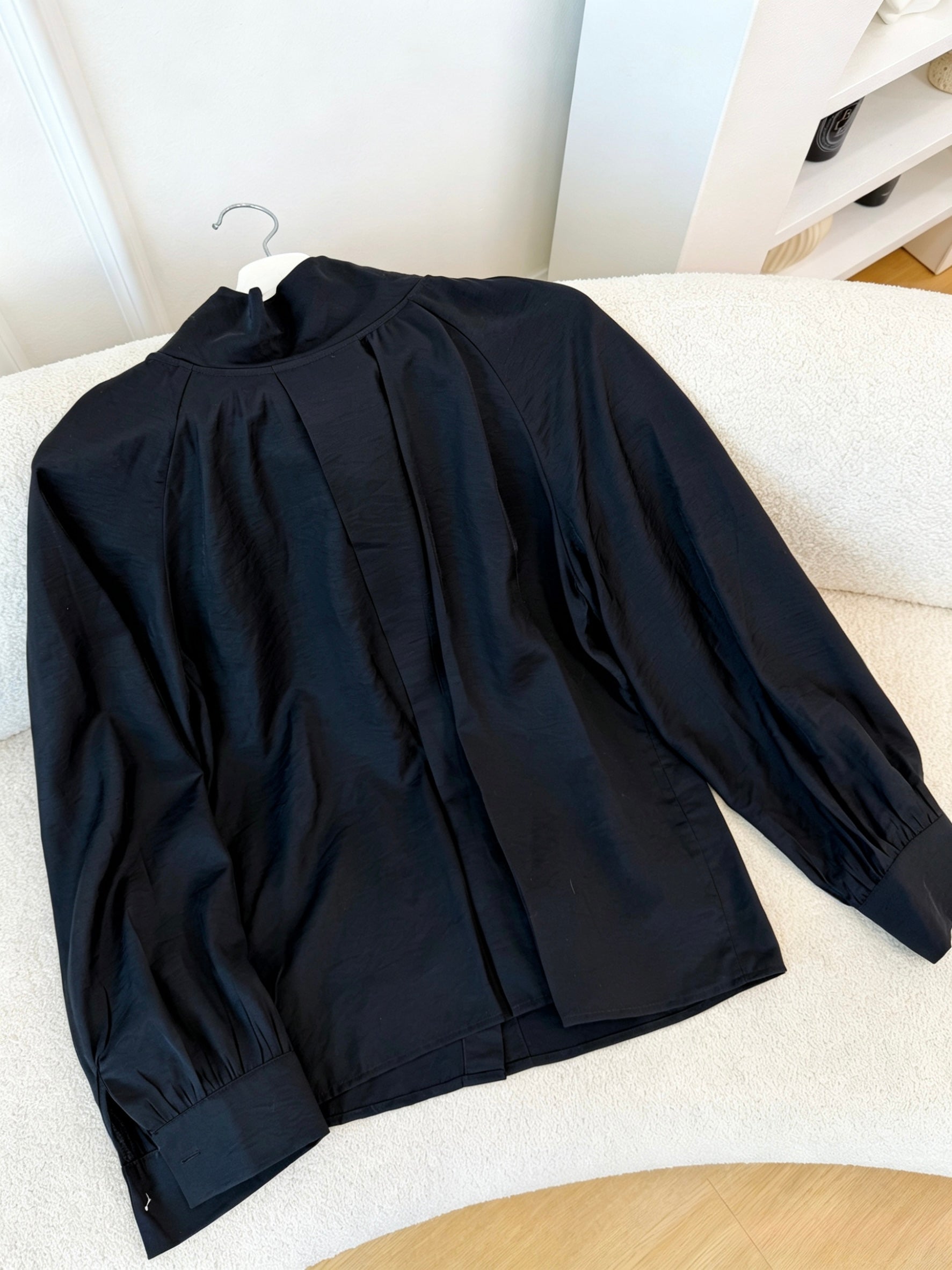 Scarf-Neck Tie Blouse