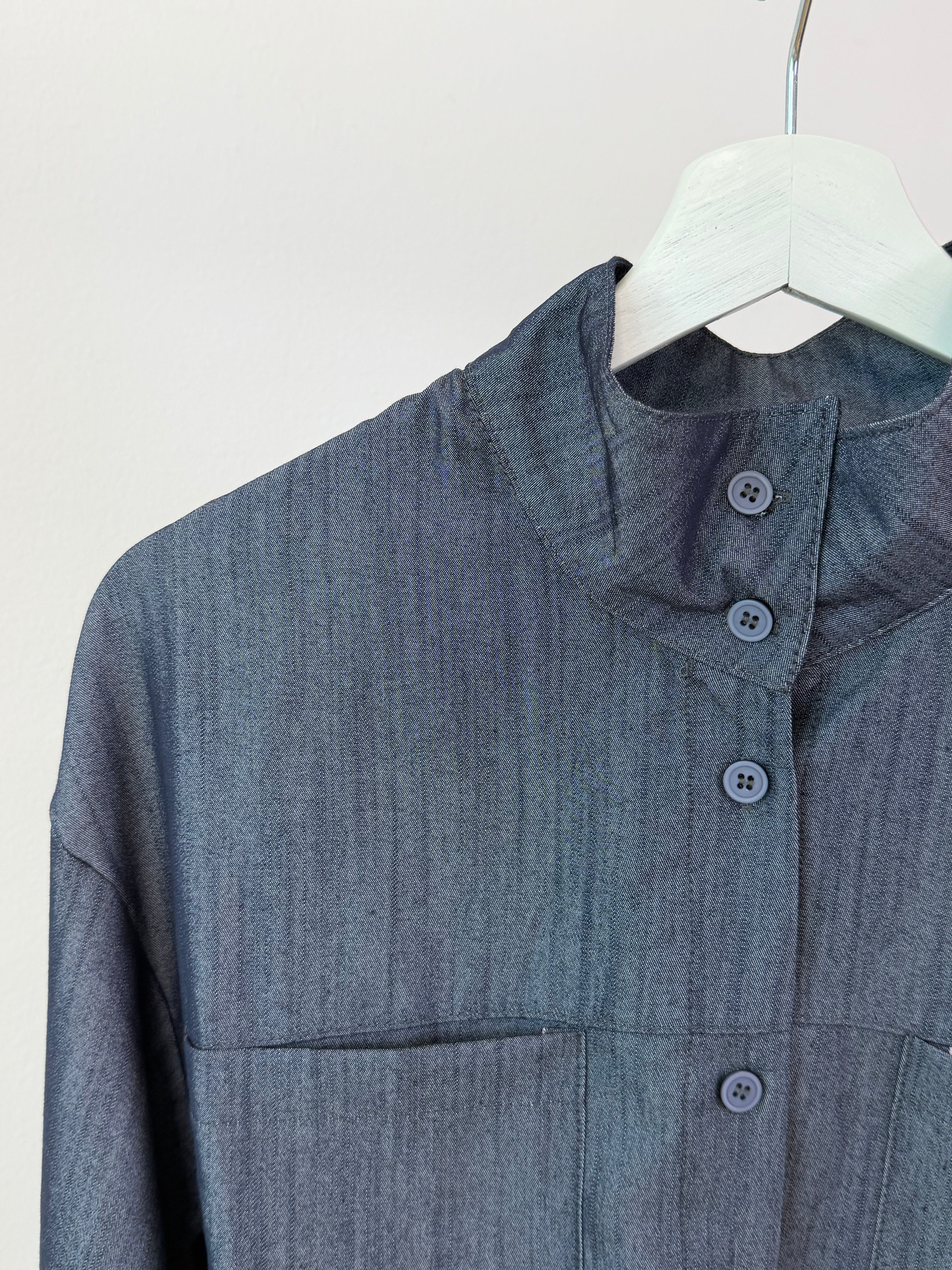 Drawstring Hem Shirt Set
