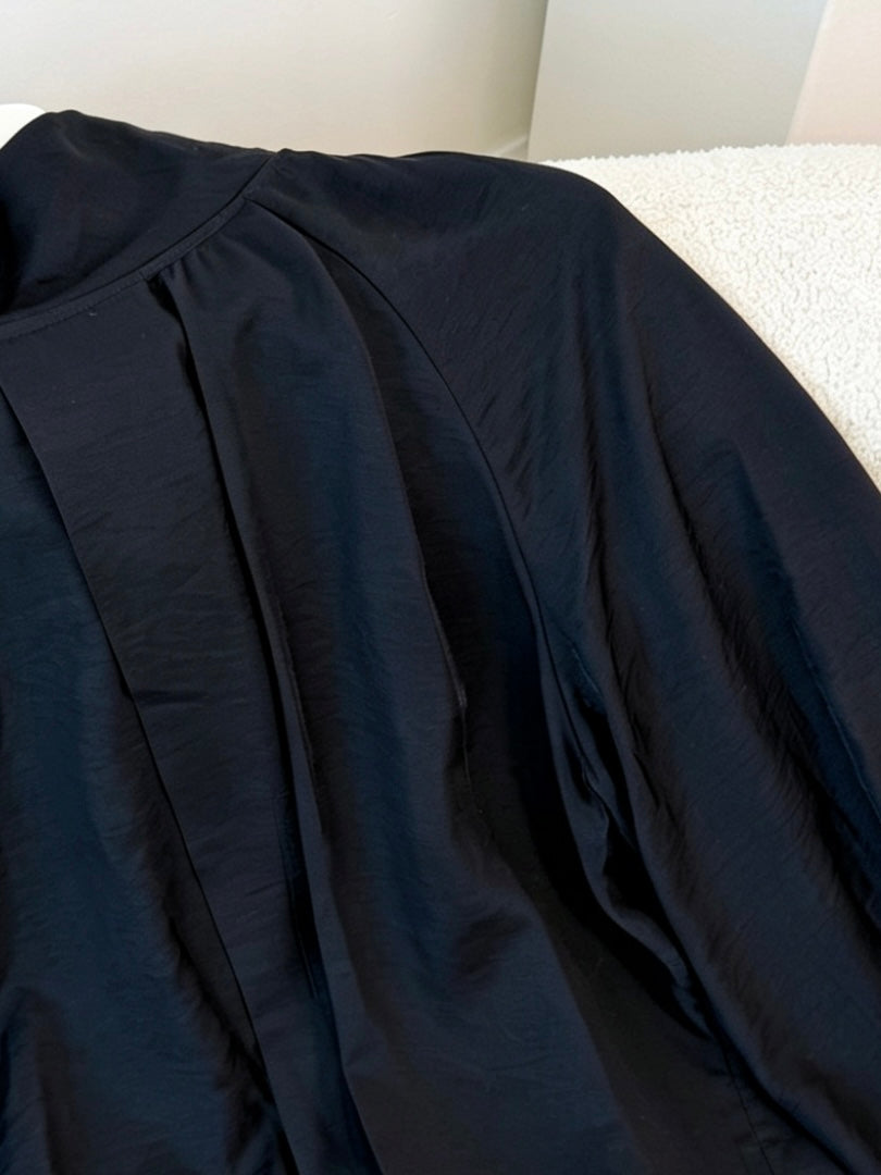 Scarf-Neck Tie Blouse