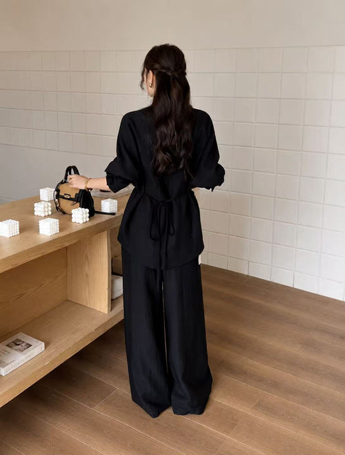 Back Tie-Waist Set
